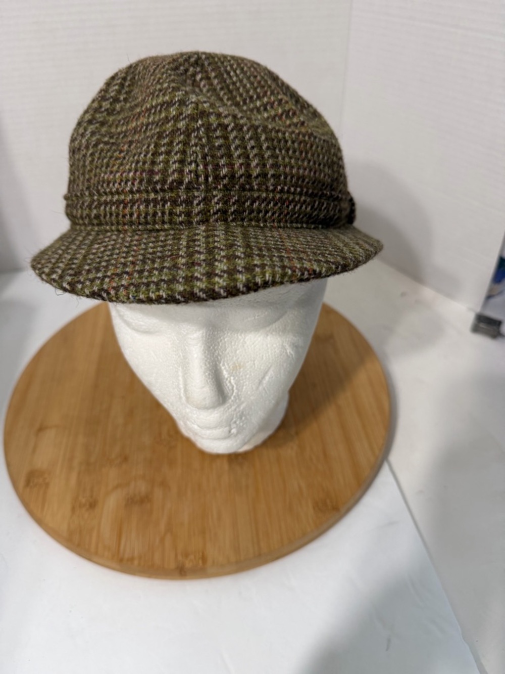 Tweed Vintage Deerstalker Hat Edinburgh 6 7/8